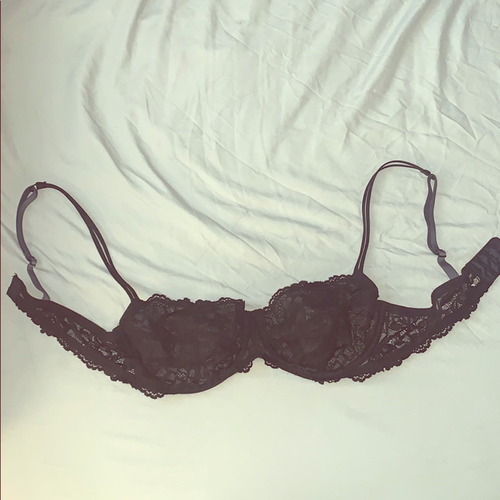 36C Black Lace Underwire Bra
